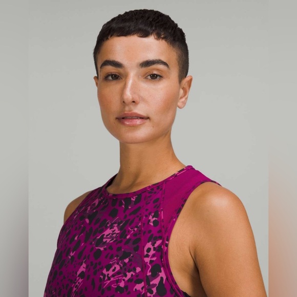 Lululemon Sculpt Tank in Cheetah Camo Magenta Purple - Picture 7 of 11